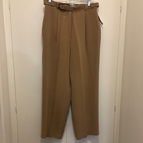 Classic Tan Straight Leg Women's Pants - Picture 1 of 9